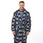 Original Penguin Mens Check Robe White/Blue/Navy