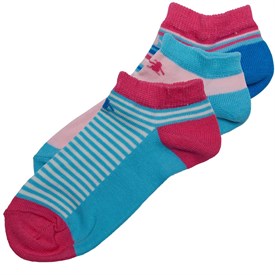 Original Penguin Meisjes Drei Pack Sokken Turquoise original penguin kopen in de aanbieding