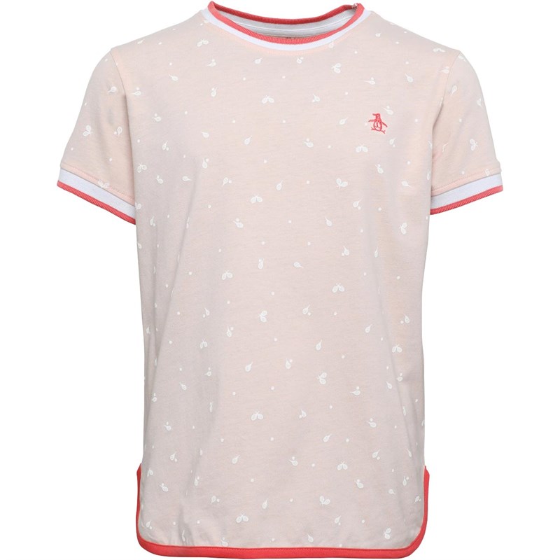 Original Penguin Girls AOP T-Shirt Scallop Shell