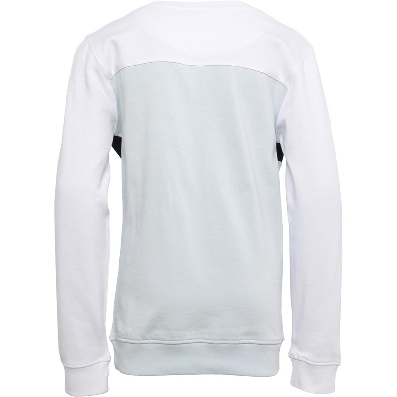 Original Penguin Boys Chest Panel Crew Sweatshirt Ballard Blue