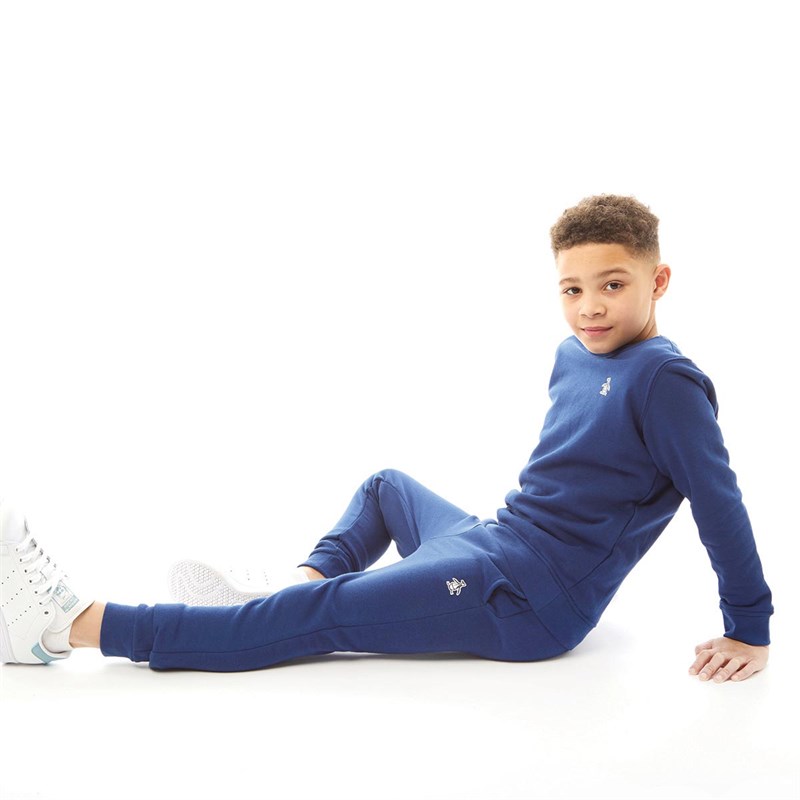 Original Penguin Boys Pete Badge Joggers Estate Blue