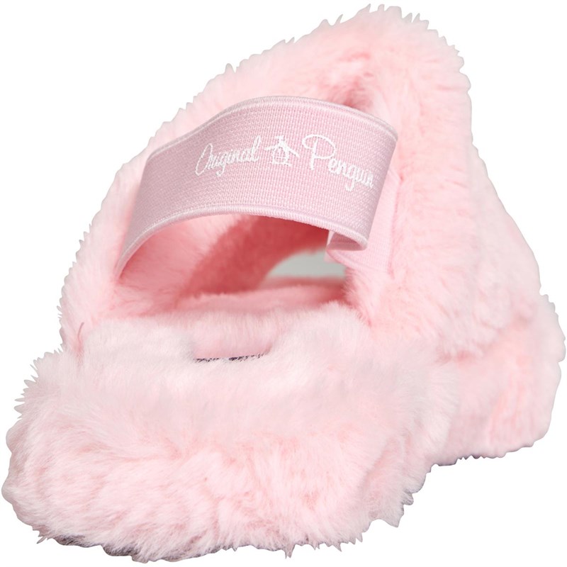 Buy Original Penguin Girls Fluffy Slippers Z16 Pink