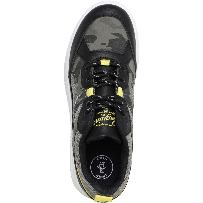 Original Penguin Boys Junior Slackpack Trainers Z68 Camo