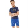 Original Penguin Boys AOP Pete T-Shirt And Shorts Loungewear Set Blue