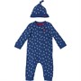 Original Penguin Baby Two Piece Romper And Hat Set Ensign Blue