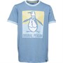 Original Penguin Boys Split Logo T-Shirt Faded Denim