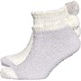 Original Penguin Chaussettes Cosy Pom Pom Femme Gris pâle