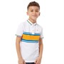 Original Penguin Boys Chest Stripe Polo Bright White
