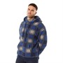 Original Penguin Sweats à Capuche Penguin Checked Sherpa Borg Homme Bleu Foncé