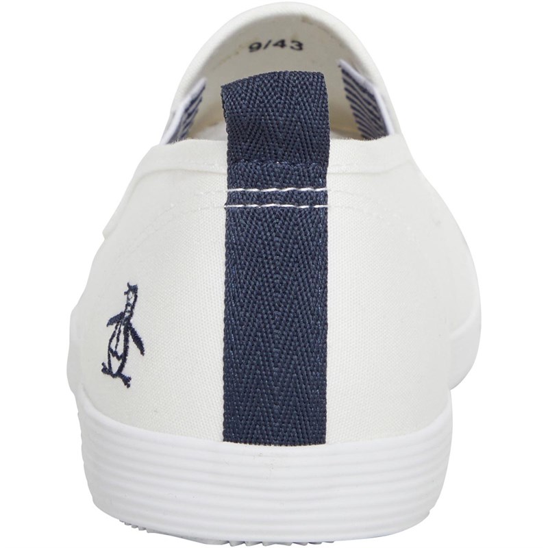 Original Penguin Mens Chuck Canvas Pumps White