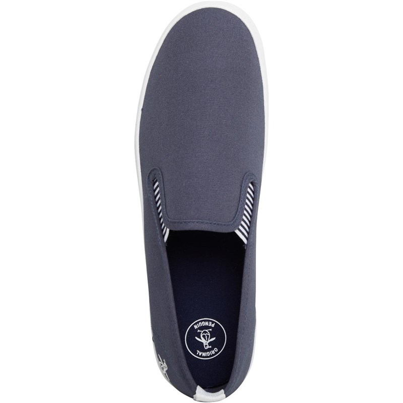 Original Penguin Męskie Chuck Tenisówki i Trampki Wytarty Granatowy