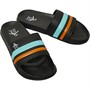Original Penguin Mens Pier Retro Slides Black Stripe