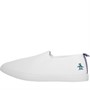 Original Penguin Mens Sabre Slip On Canvas Pumps White