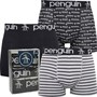 Original Penguin Mens Three Pack Boxers Black/Grey