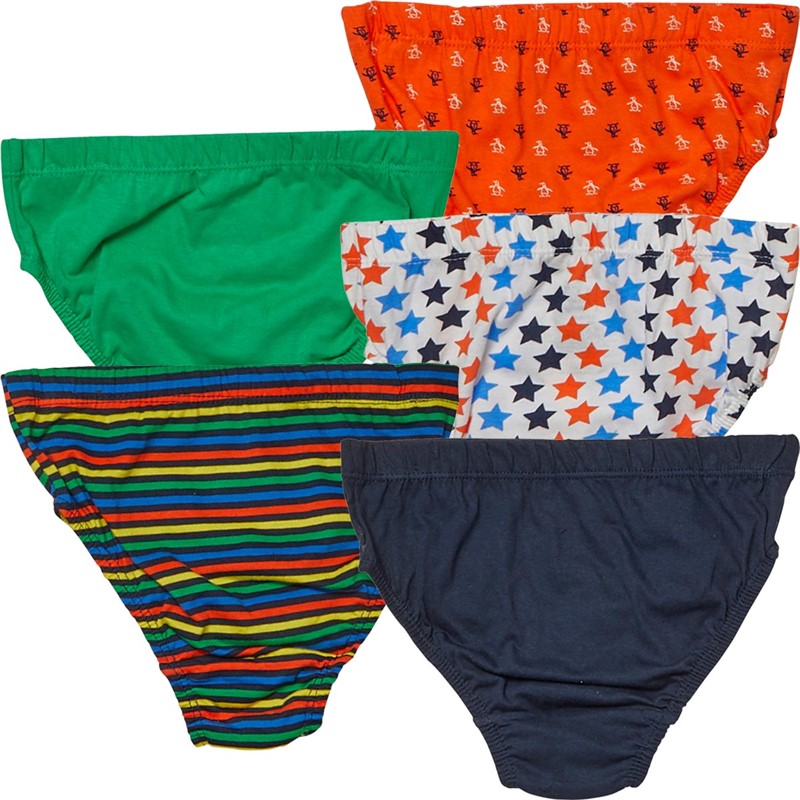 Original Penguin Boys Five Pack Briefs Multi