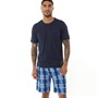 Original Penguin Mens T-Shirt And Shorts Lounge Set Navy