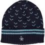 Original Penguin Mens Girard Birdseye Knit Beanie Dark Sapphire