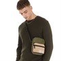 Original Penguin Mens William Crossbody Bag Olive/Khaki/Tan