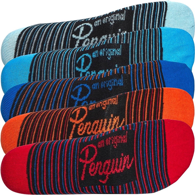 Buy Original Penguin Mens Five Pack Socks Black
