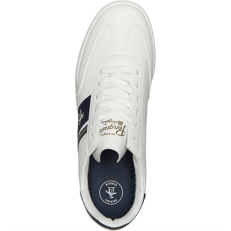 Original Penguin Mens Gaz Trainers White