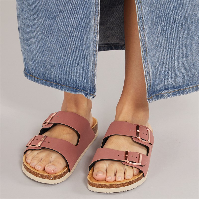 Original Penguin Womens Port 2 Sandals Vintage Rose