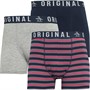 Original Penguin Mens Three Pack Boxers Navy/Pink