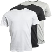 Original Penguin Mens Three Pack T-Shirts Black/White/Grey