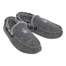 Original Penguin Mens Bedtime Tartan Moccasin Slippers Charcoal Grey