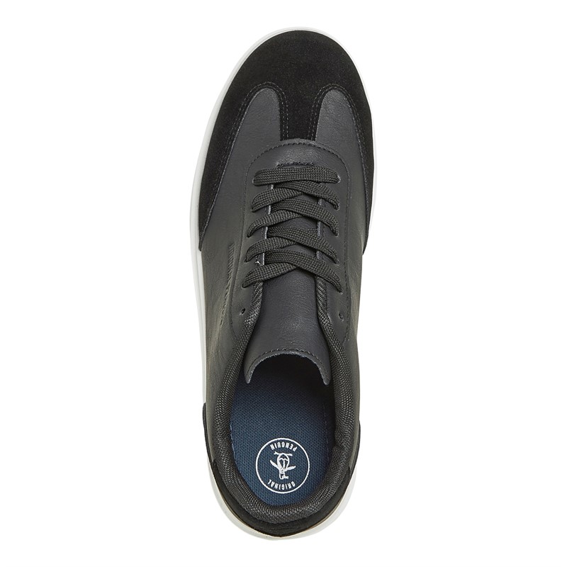 Original Penguin Mens Mode Trainers Black/White Sole