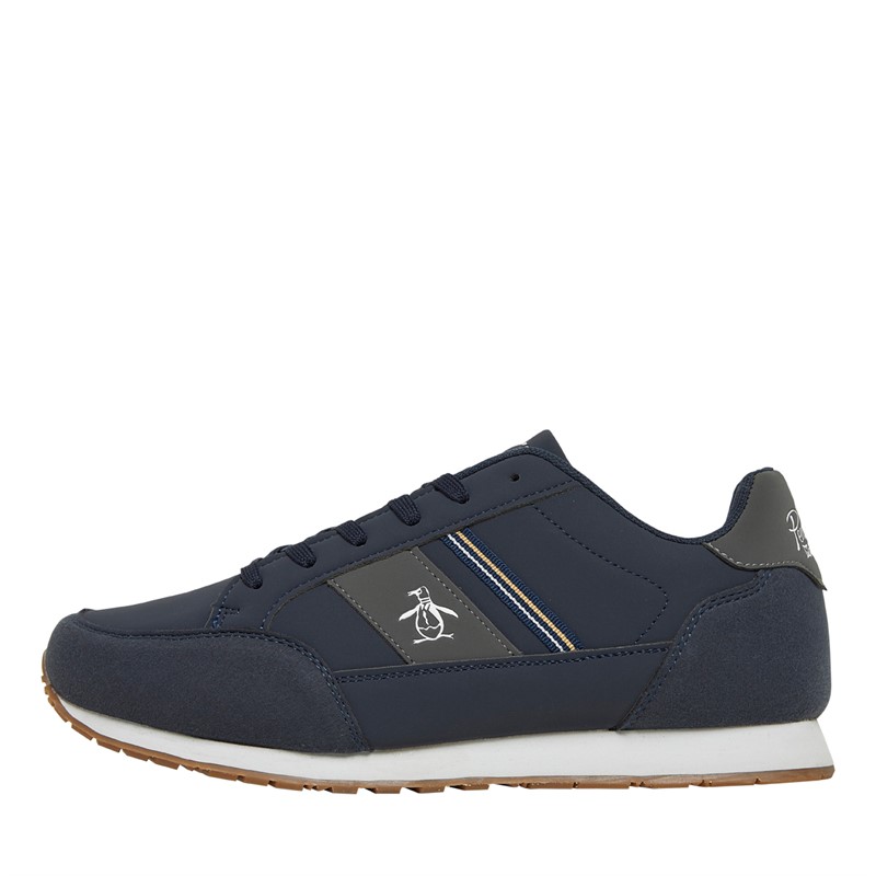 Original Penguin Mens Bremen Trainers Navy