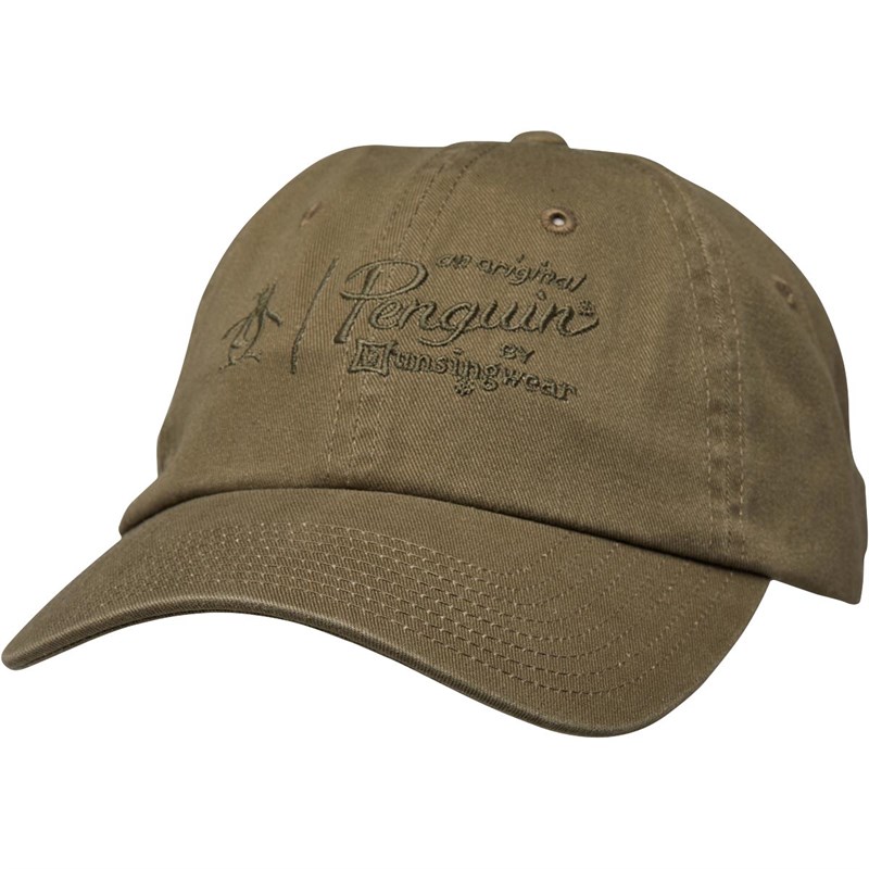 Buy Original Penguin Mens Crabtree Baseball Cap Khaki