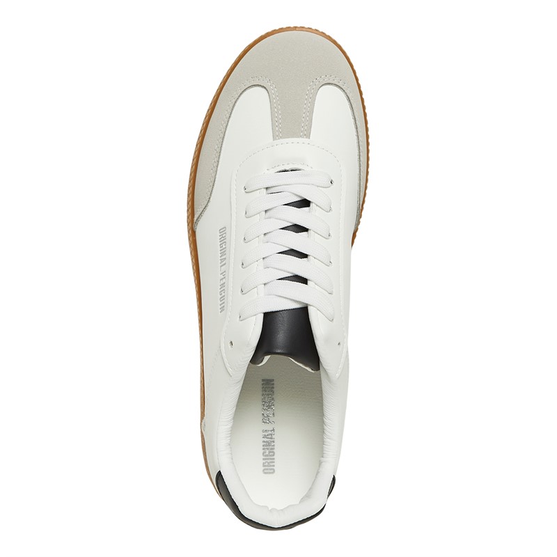 Original Penguin Mens Salsa Trainers White/Gum