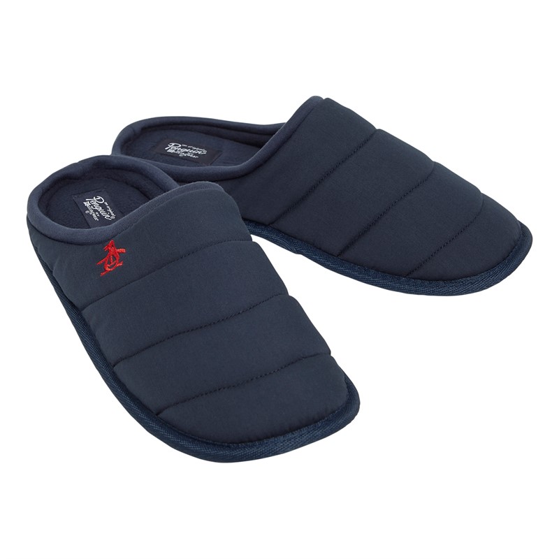 Original Penguin Mens Dream Mule Slippers Navy/Red