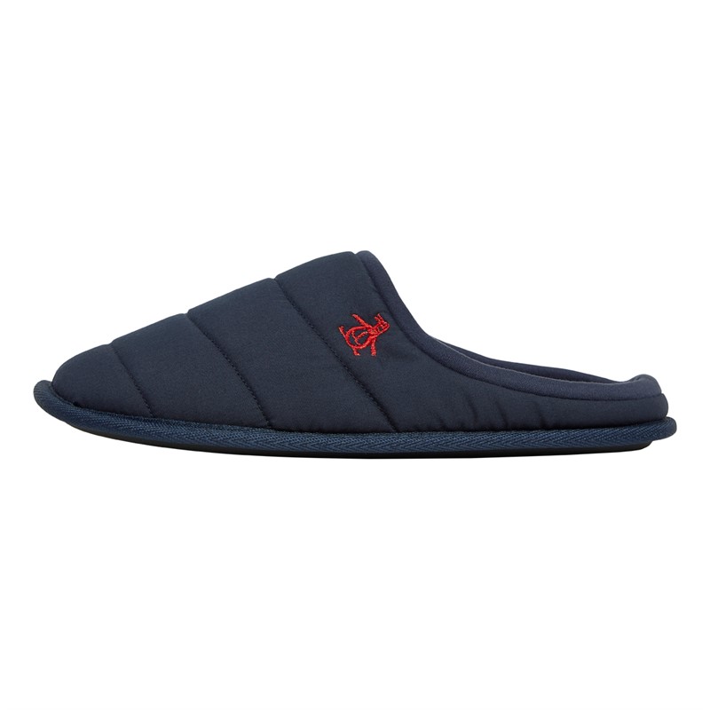 Original Penguin Mens Dream Mule Slippers Navy/Red