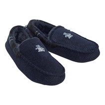 Original Penguin Mens Bedtime Tartan Moccasin Slippers Navy