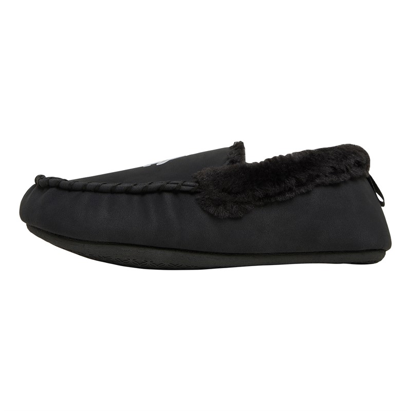 Original Penguin Womens Bedtime Moccasin Slippers Black