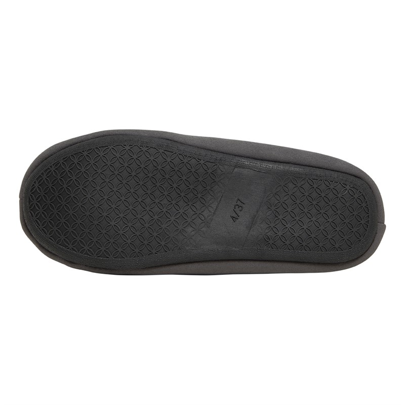 Original Penguin Womens Bedtime Moccasin Slippers Charcoal