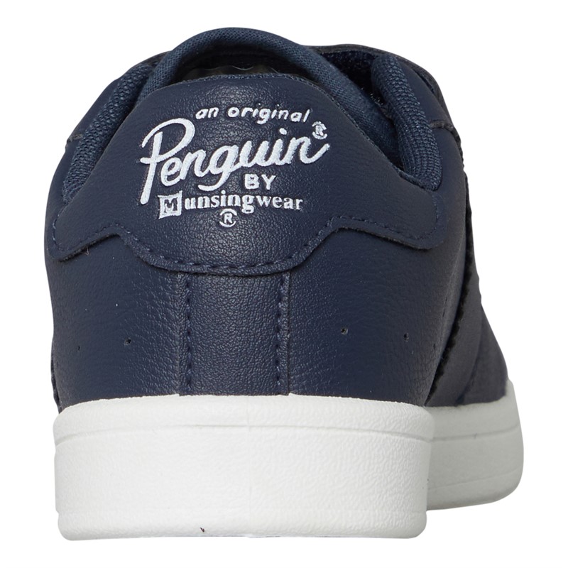 Original Penguin Junior Marble Velcro Trainers Navy