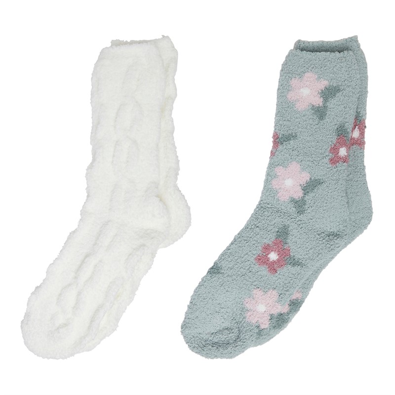 Original Penguin Womens Penguin Two Pack Cosy Socks Multi