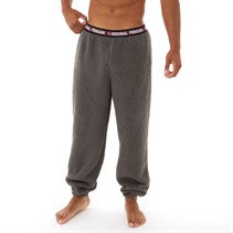 Original Penguin Mens Borg Fleece Lounge Pants Charcoal