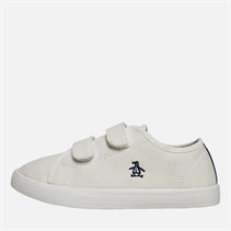 Original Penguin Boys Sparton Velcro Trainers White/Navy