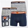 Original Penguin Mens Three Pack Trunks Geo Original/AOP/Grey/Navy/Orange