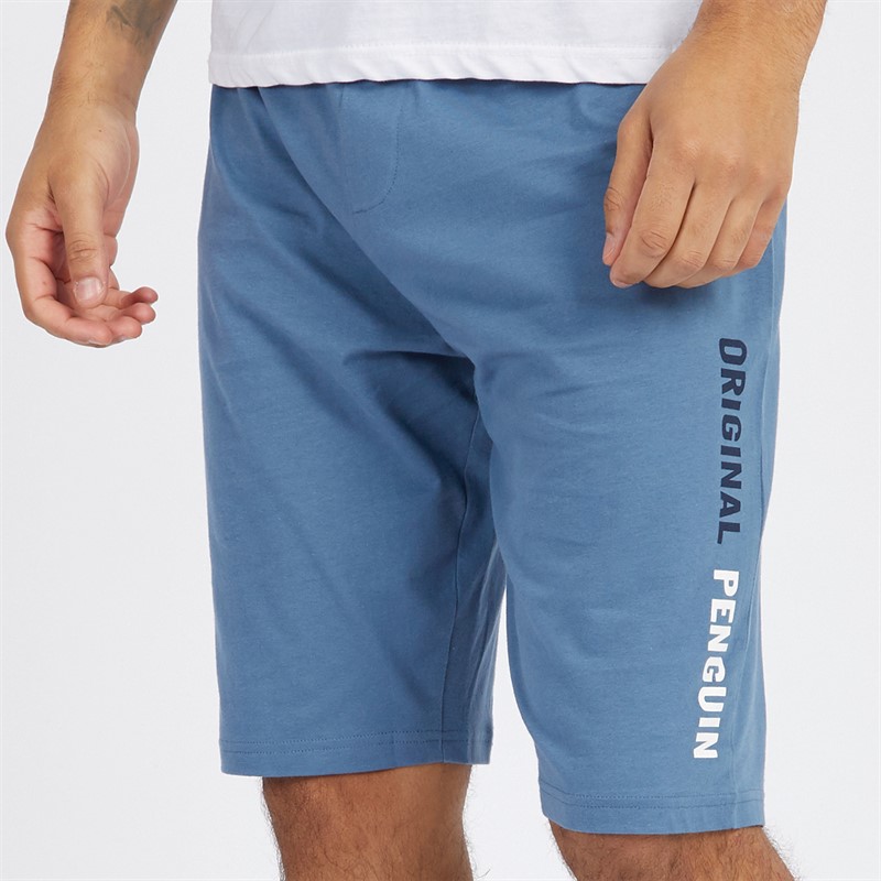 Original Penguin Mens Jersey Shorts Blue - Size L