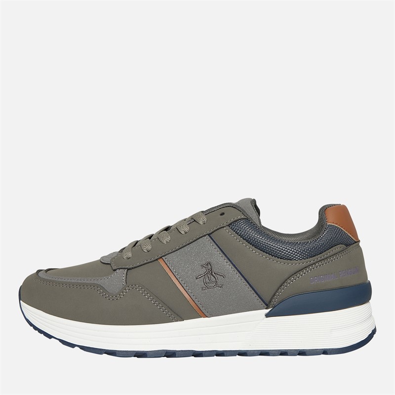 Original Penguin Mens Orwell Trainers Charcoal