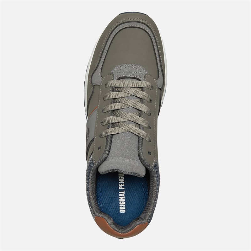Original Penguin Mens Orwell Trainers Charcoal
