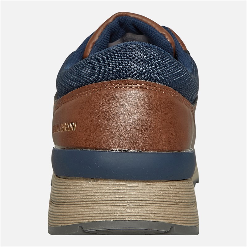 Original Penguin Mens Oak Trainers Tan/Navy
