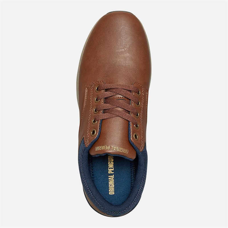 Original Penguin Mens Oak Trainers Tan/Navy