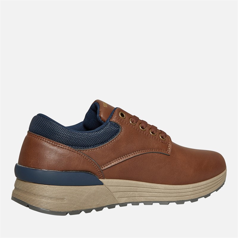 Original Penguin Mens Oak Trainers Tan/Navy