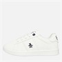 Original Penguin Junior Boys Marble Lace-Up Trainers White