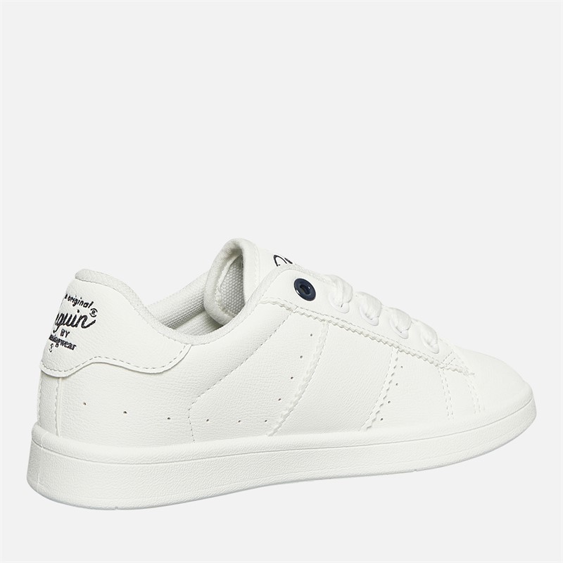 Original Penguin Junior Boys Marble Lace-Up Trainers White
